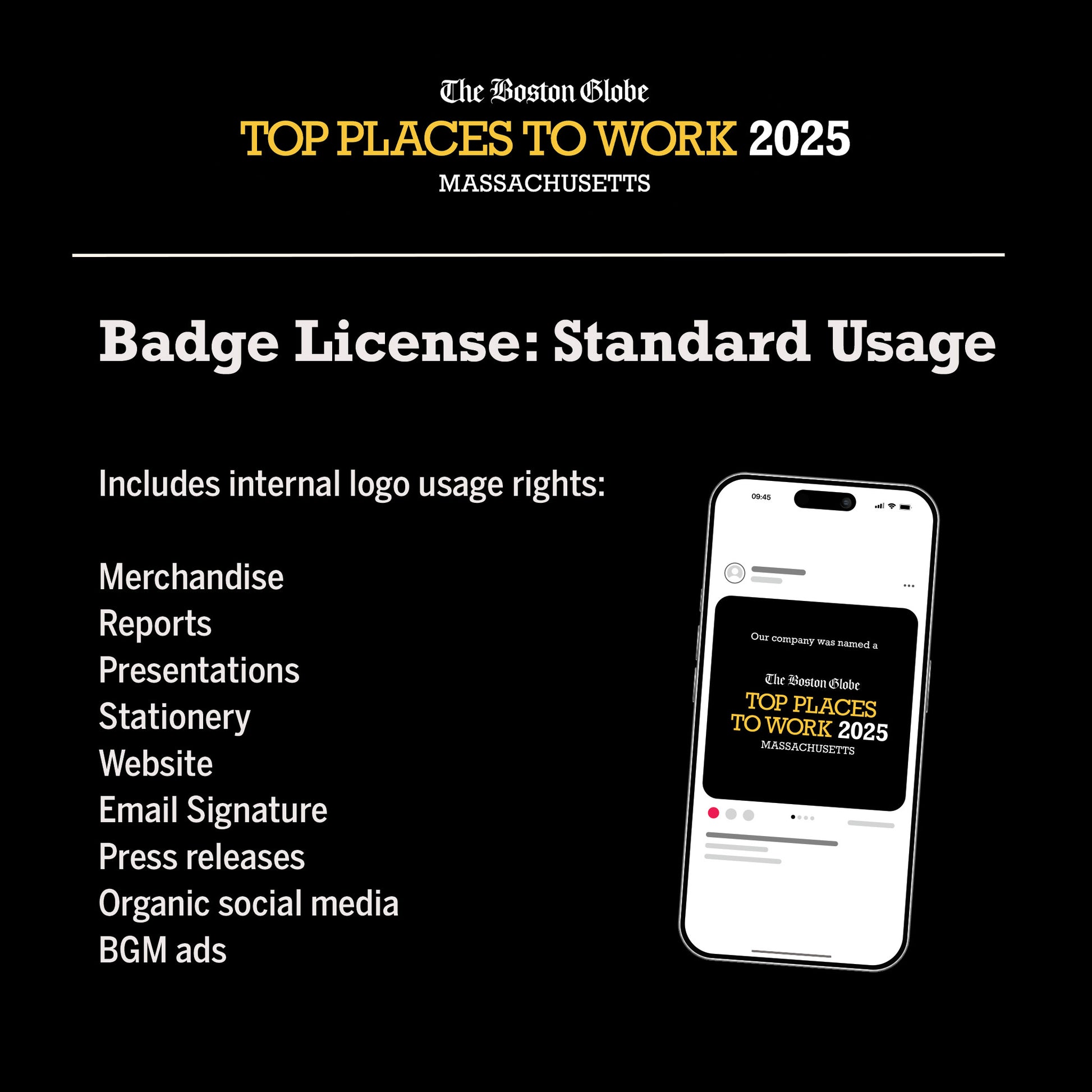 Badge License: Standard Usage